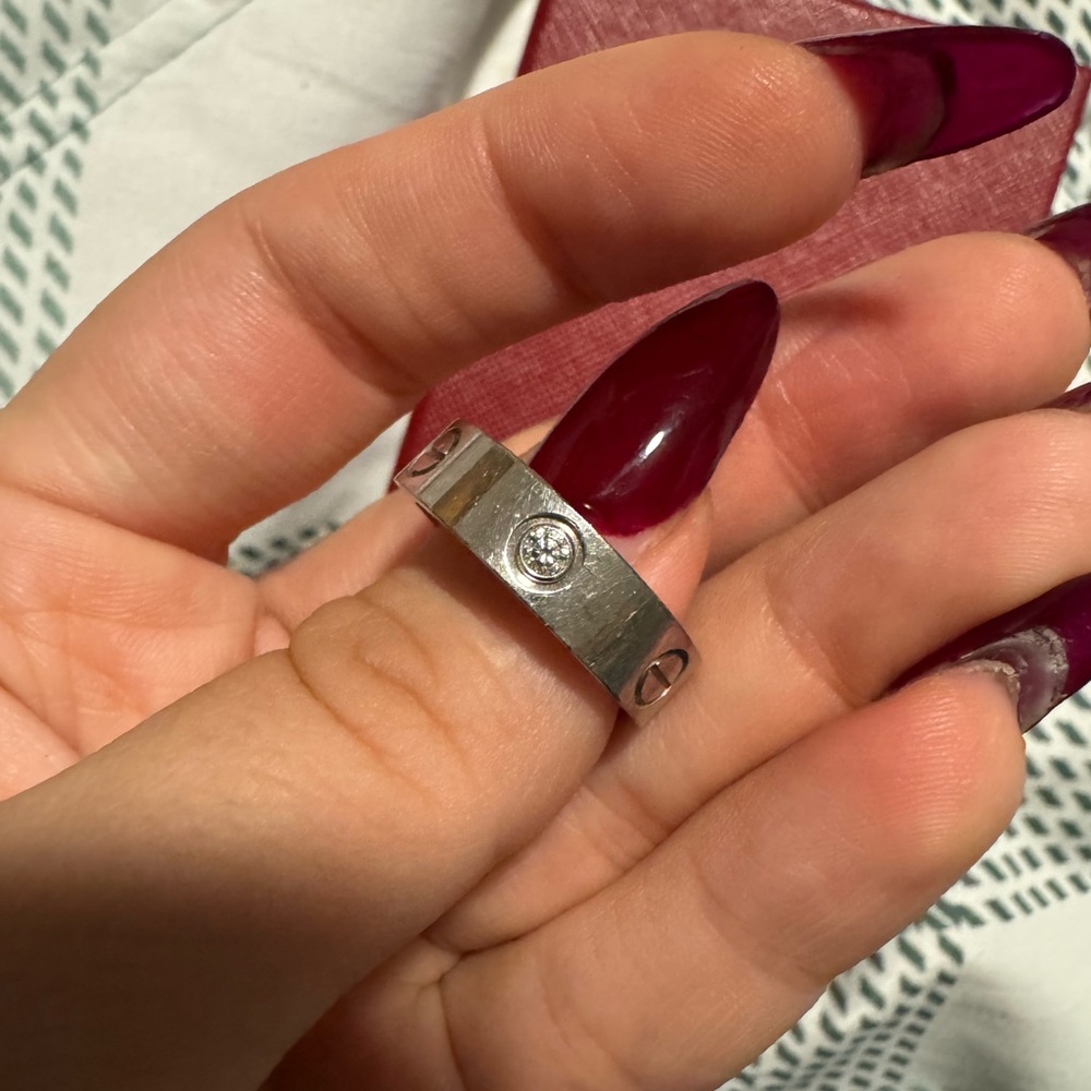 Cartier Love Ring, Classic Model, 3 Diamonds